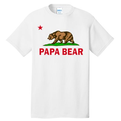 Papa Bear California Republic Tall T-Shirt