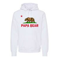 Papa Bear California Republic Premium Hoodie