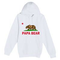 Papa Bear California Republic Premium Pullover Hoodie