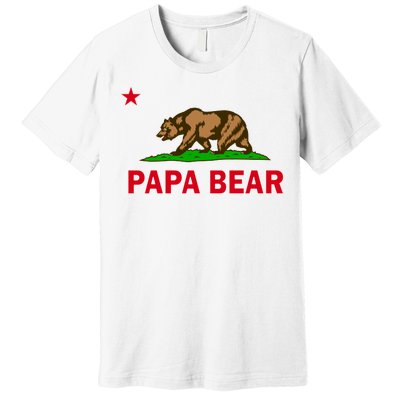 Papa Bear California Republic Premium T-Shirt