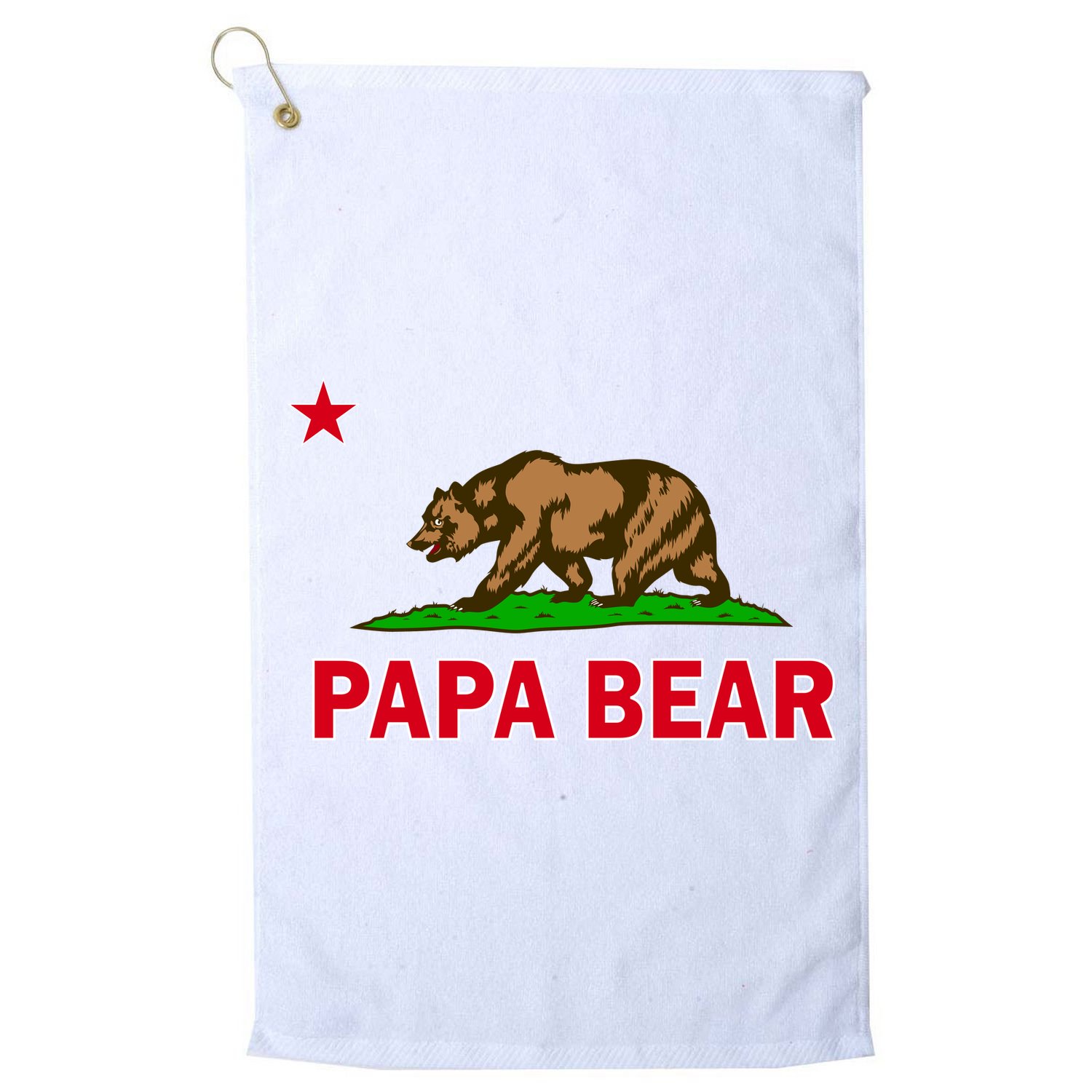 Papa Bear California Republic Golf Towel