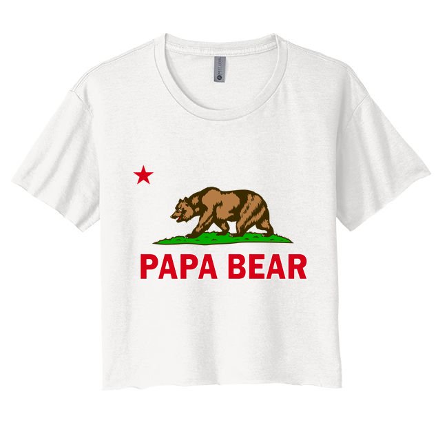 Papa Bear California Republic Crop Top