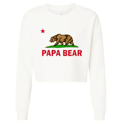 Papa Bear California Republic Cropped Pullover Crew
