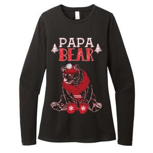 Papa Bear Christmas Santa Family Matching Pajamas Womens CVC Long Sleeve Shirt