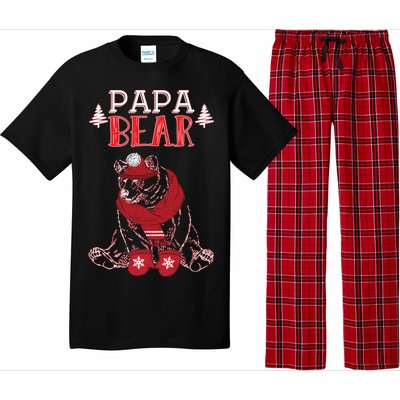 Papa Bear Christmas Santa Family Matching Pajamas Pajama Set