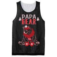 Papa Bear Christmas Santa Family Matching Pajamas Mesh Reversible Basketball Jersey Tank