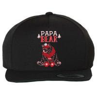 Papa Bear Christmas Santa Family Matching Pajamas Wool Snapback Cap