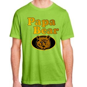 Papa Bear Fathers Dad Adult ChromaSoft Performance T-Shirt