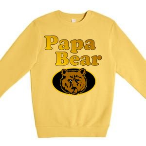 Papa Bear Fathers Dad Premium Crewneck Sweatshirt