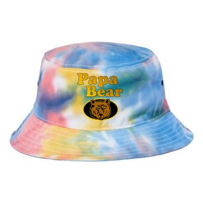 Papa Bear Fathers Dad Tie Dye Newport Bucket Hat