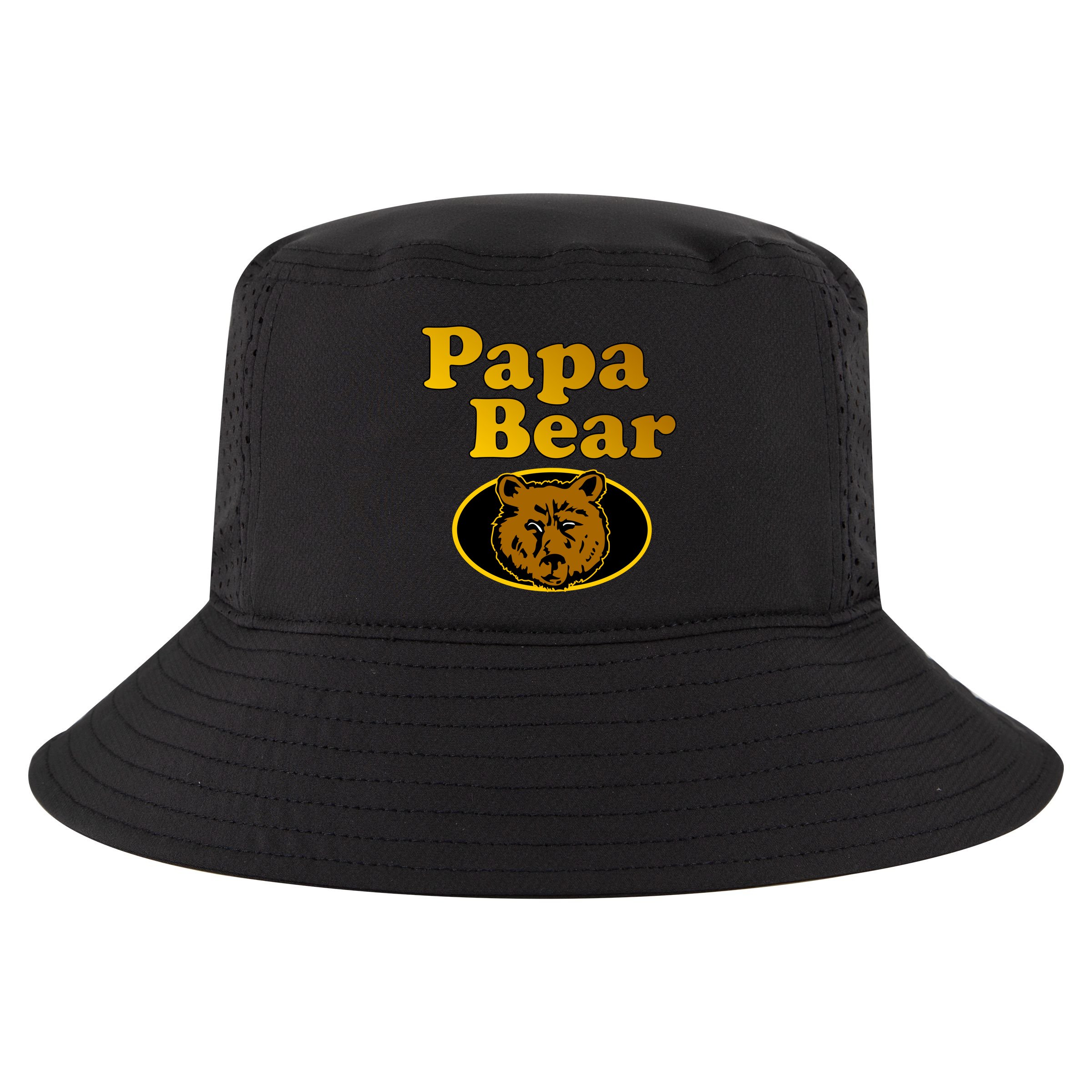 Papa Bear Fathers Dad Cool Comfort Performance Bucket Hat