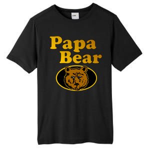 Papa Bear Fathers Dad Tall Fusion ChromaSoft Performance T-Shirt