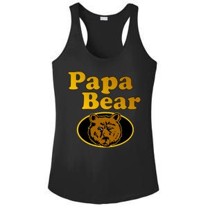 Papa Bear Fathers Dad Ladies PosiCharge Competitor Racerback Tank