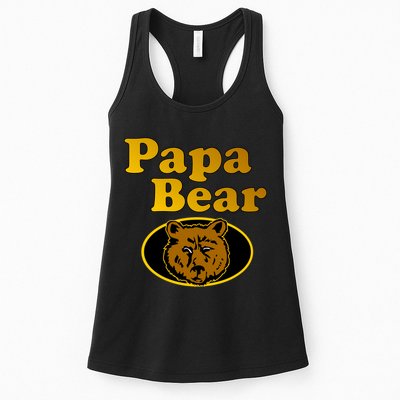 Papa Bear Fathers Dad Womens Tank Top