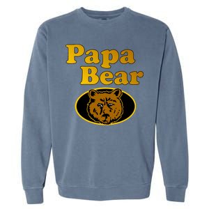 Papa Bear Fathers Dad Garment-Dyed Sweatshirt