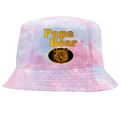 Papa Bear Fathers Dad Tie-Dyed Bucket Hat