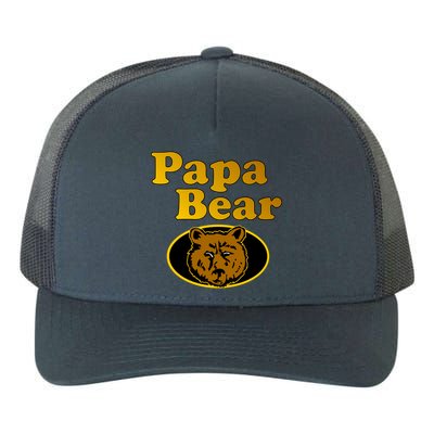 Papa Bear Fathers Dad Yupoong Adult 5-Panel Trucker Hat