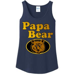 Papa Bear Fathers Dad Ladies Essential Tank