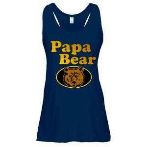 Papa Bear Fathers Dad Ladies Essential Flowy Tank