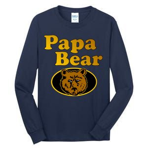 Papa Bear Fathers Dad Tall Long Sleeve T-Shirt