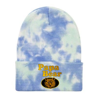 Papa Bear Fathers Dad Tie Dye 12in Knit Beanie