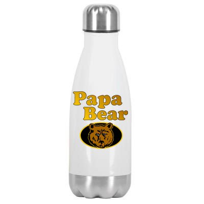 Papa Bear Fathers Dad Stainless Steel Insulated Water Bottle