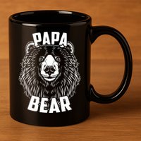 Papa Bear Father's Day 11oz C Handle Ceramic Mug
