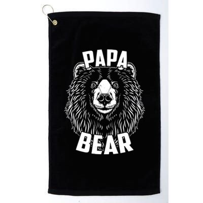 Papa Bear Father's Day Platinum Collection Golf Towel