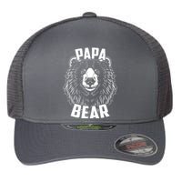 Papa Bear Father's Day Flexfit Unipanel Trucker Cap