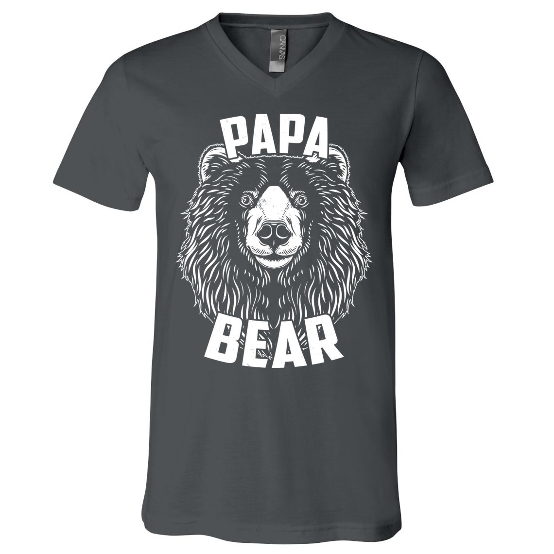 Papa Bear Father's Day V-Neck T-Shirt
