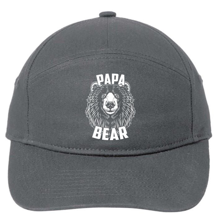 Papa Bear Father's Day 7-Panel Snapback Hat