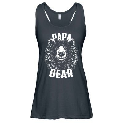 Papa Bear Father's Day Ladies Essential Flowy Tank