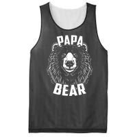 Papa Bear Father's Day Mesh Reversible Basketball Jersey Tank