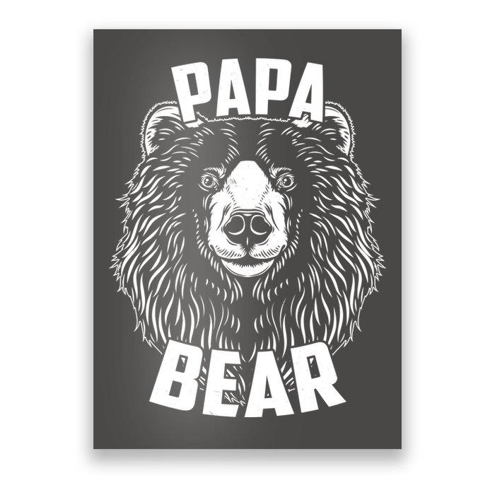 Papa Bear Father's Day Poster