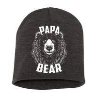 Papa Bear Father's Day Short Acrylic Beanie