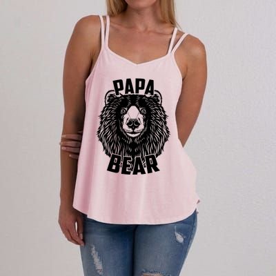 Papa Bear Father's Day Women's Strappy Tank