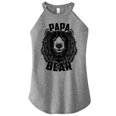 Papa Bear Father's Day Women’s Perfect Tri Rocker Tank