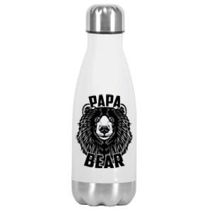 Papa Bear Father's Day Stainless Steel Insulated Water Bottle