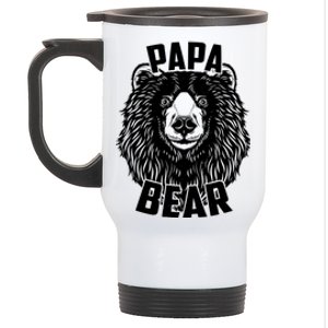 Papa Bear Father's Day Stainless Steel Travel Mug