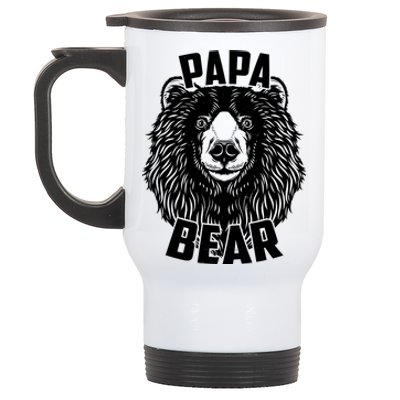 Papa Bear Father's Day Stainless Steel Travel Mug