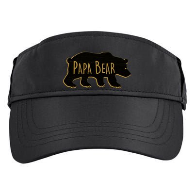 Papa Bear Wood Grain Design Adult Drive Performance Visor