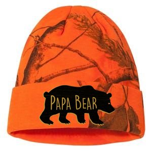 Papa Bear Wood Grain Design Kati Licensed 12" Camo Beanie