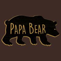 Papa Bear Wood Grain Design Cooling Performance Crew T-Shirt
