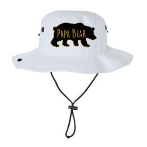 Papa Bear Wood Grain Design Legacy Cool Fit Booney Bucket Hat