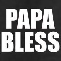Papa Bless Funny Meme Prank Bold Text Logo 15oz Campfire Ceramic Mug