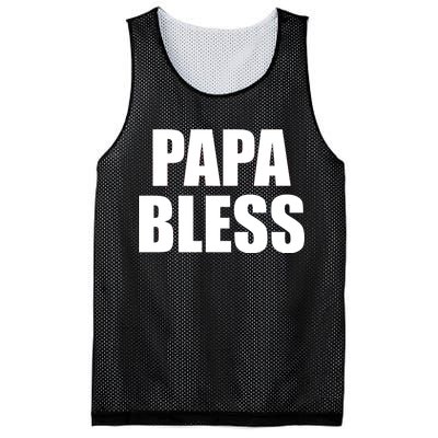 Papa Bless Funny Meme Prank Bold Text Logo Mesh Reversible Basketball Jersey Tank