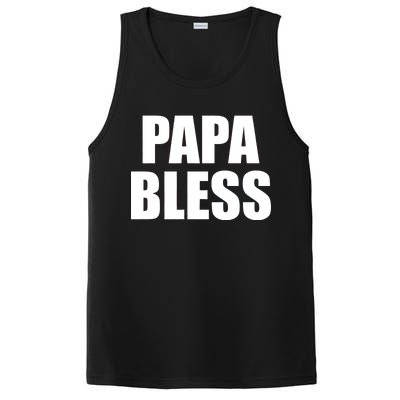 Papa Bless Funny Meme Prank Bold Text Logo PosiCharge Competitor Tank