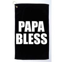 Papa Bless Funny Meme Prank Bold Text Logo Golf Towel