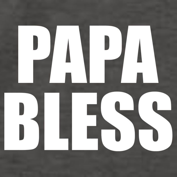 Papa Bless Funny Meme Prank Bold Text Logo Vector Backpack