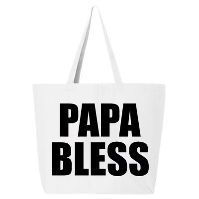 Papa Bless Funny Meme Prank Bold Text Logo 25L Jumbo Tote